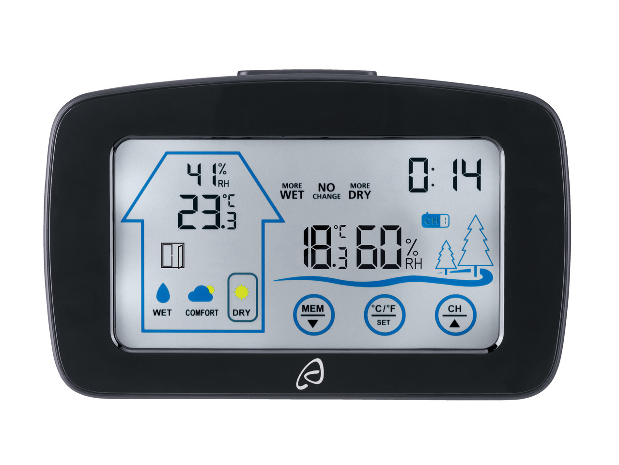 BRESSER Radio-Controlled Weather Station & Ventilation Monitor