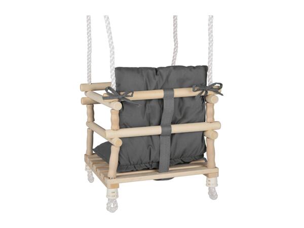 Playtive Wooden Baby Swing - Grey