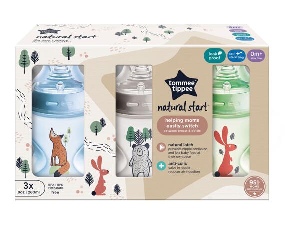 Tommee Tippee Natural Start Baby Bottles - 3 Pack