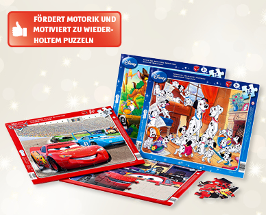 MICKEY MOUSE/WINNIE THE POOH/CARS/NEMO Kinder-Rahmen-Puzzle