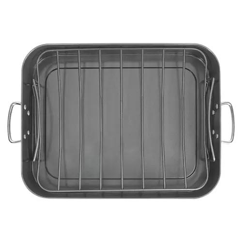 Roasting Pan with Rack, Sage Gray