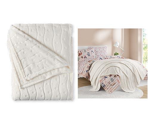 Huntington Home Twin or Full Fall Plush Blanket