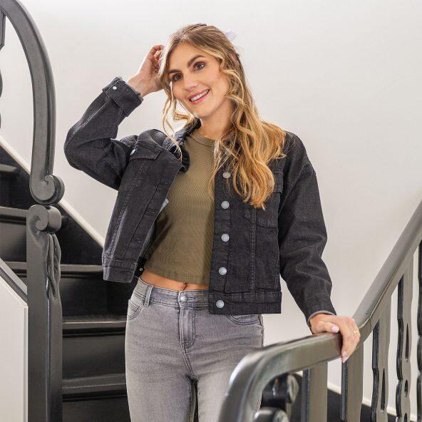 UP2Fashion(R) Oversized Jeansjacke