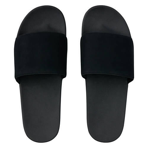 Men's Premium Molded Footbed Slides - Black, 11