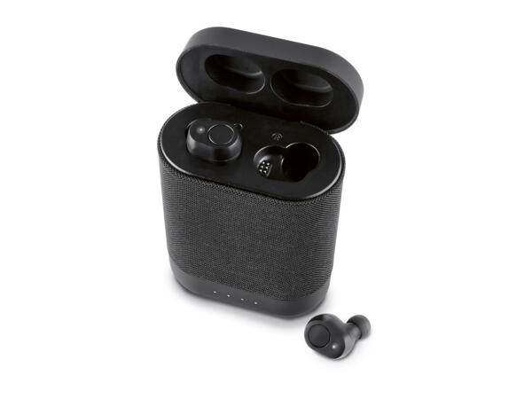Silvercrest Wireless In-Ear Headphones With Speaker Case
