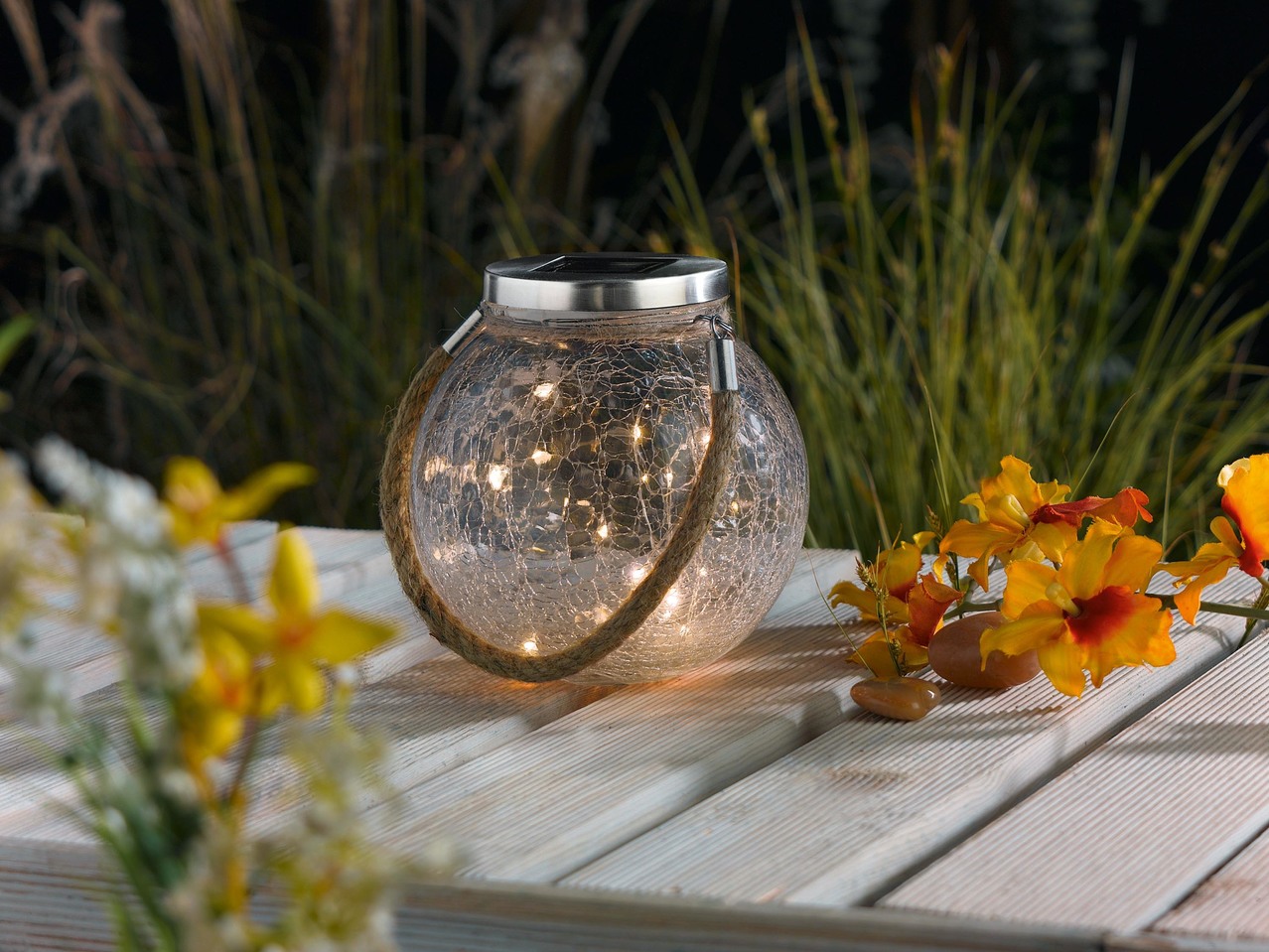 LED Solar Jar Light