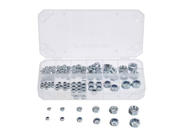 Parkside Assorted Hex Nuts - 128 Pieces