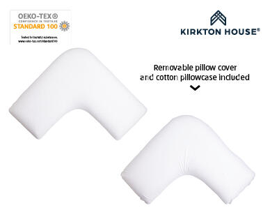 V Shape Memory Foam Pillow with Cover
