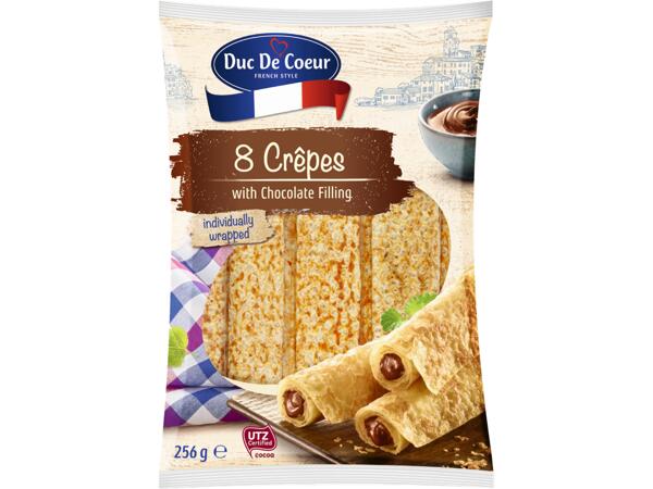 Crêpes with Chocolate Filling