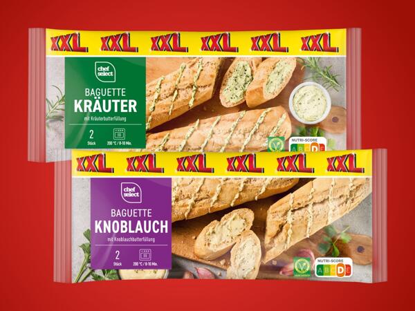 Kräuter oder Knoblauch Baguettes
