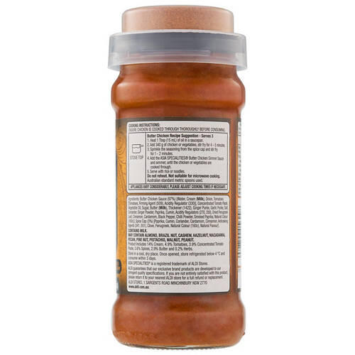 Butter Chicken Indian Simmer Sauce with Spice Cap 360g