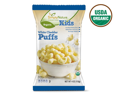 SimplyNature Organic White Cheddar Puffs