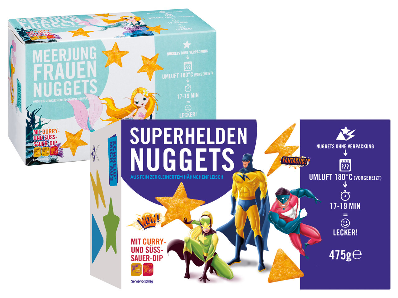 Hendl-Nuggets mit Dip