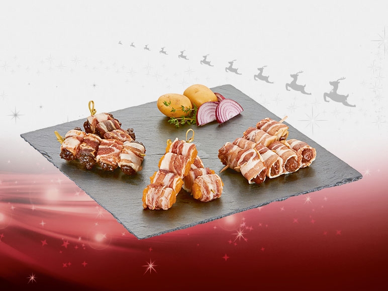 Variazioni di spiedini allo speck