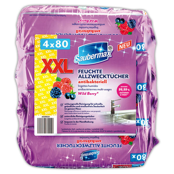 Feuchte Allzwecktücher XXL