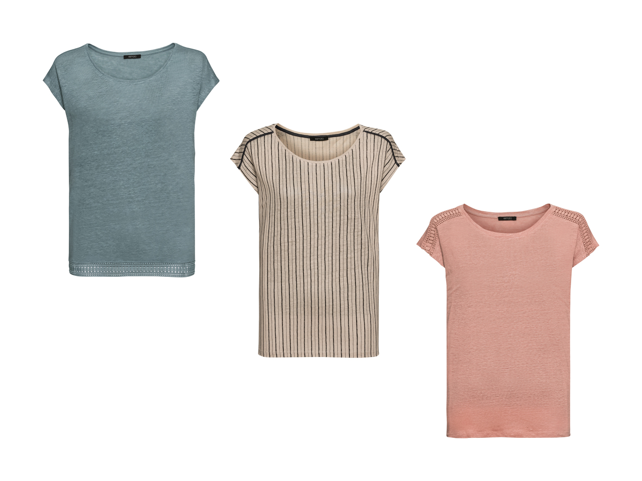 Tee-shirt en lin pour femme1
