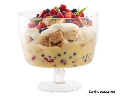 Large Glass Trifle Bowl