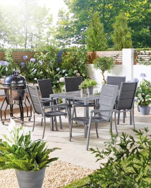 Gardenline Aluminium Glass Table