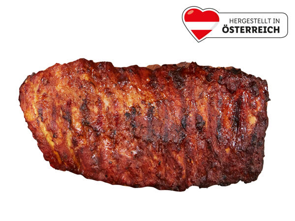 Frische BBQ Ribs mariniert