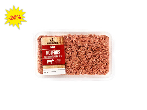 Färsk nötfärs