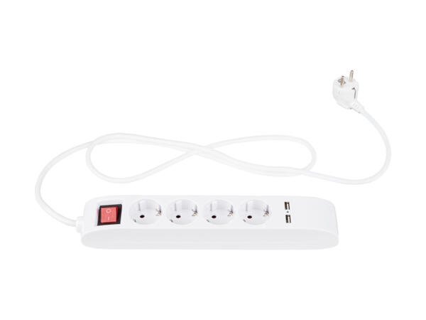 4-vägs-grenuttag med USB