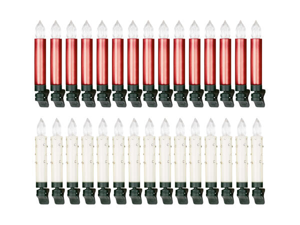 Kabellose LED-Weihnachtsbaumkerzen, 15er