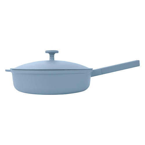 8" Blue Mini Cast Aluminum Pan with Lid
