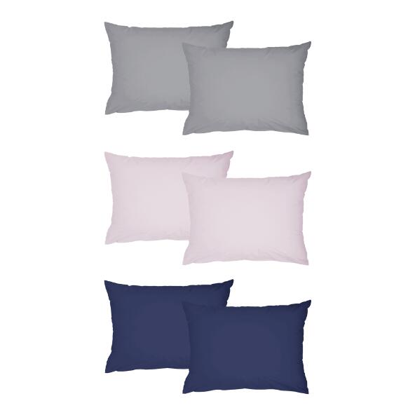 NOVITESSE(R) 				Taies d'oreiller en satin, 2 pcs
