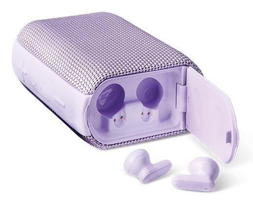 Bauhn 2-in-1 Earbud Speaker Combo