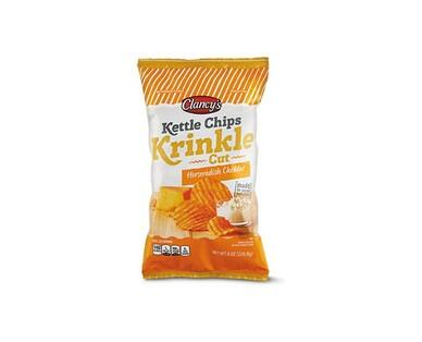 Clancy's Buffalo Blue Cheese or Horseradish Cheddar Krinkle Cut Kettle Chips
