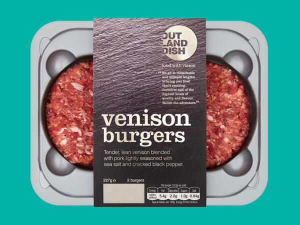 Outland Dish 2 Venison Burgers