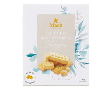 Mac's Butter Macadamia Fingers 150g