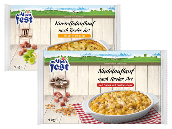 ALPENFEST Nudel- oder Alpenauflauf