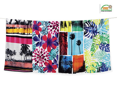 REACTIVE PRINTED BEACH TOWEL