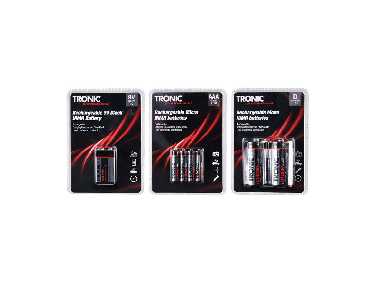 TRONIC(R) Genopladelige batterier