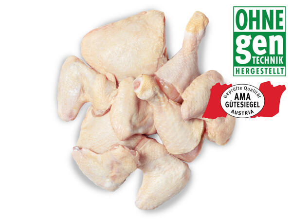 Frische Hendlplatte gemischt