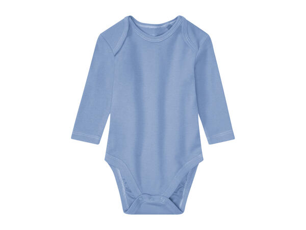 Lupilu Baby Long - Sleeve Bodysuits - 3 pack