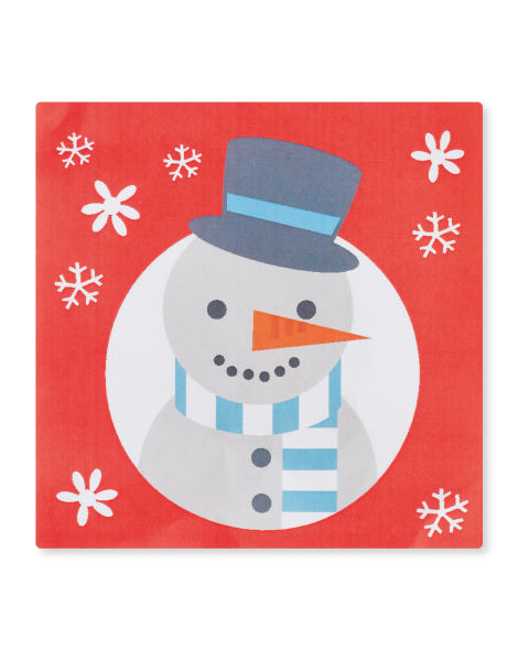 Christmas Napkins Snowman