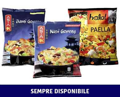 ASIA/HOLA!
PIATTI PRONTI