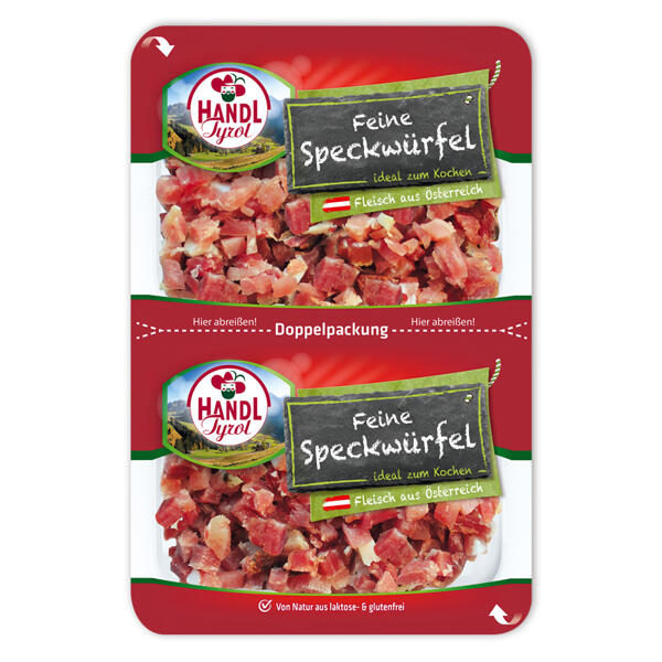 Feine Speckwürfel