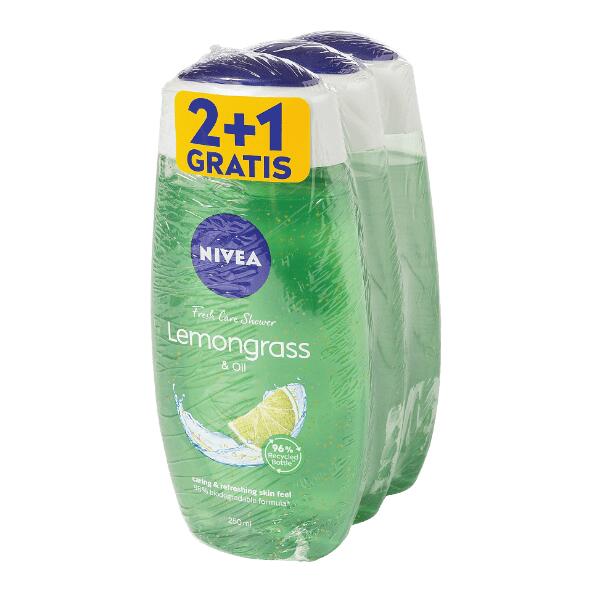 NIVEA(R) 				Gel douche, 3 pcs