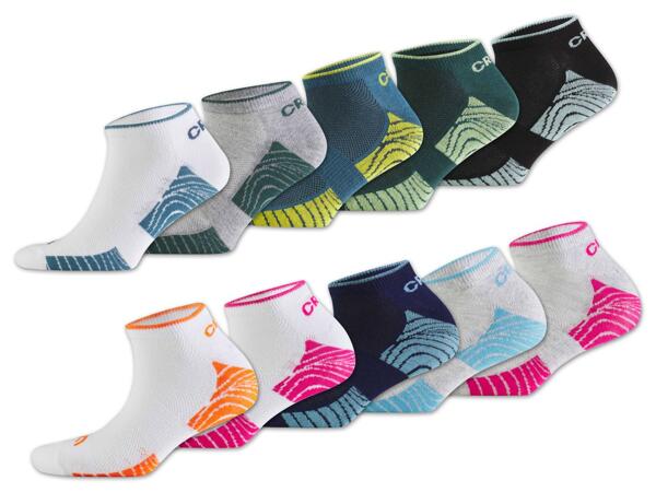 Damen/Herren Sneakersocken, 5 Paar
