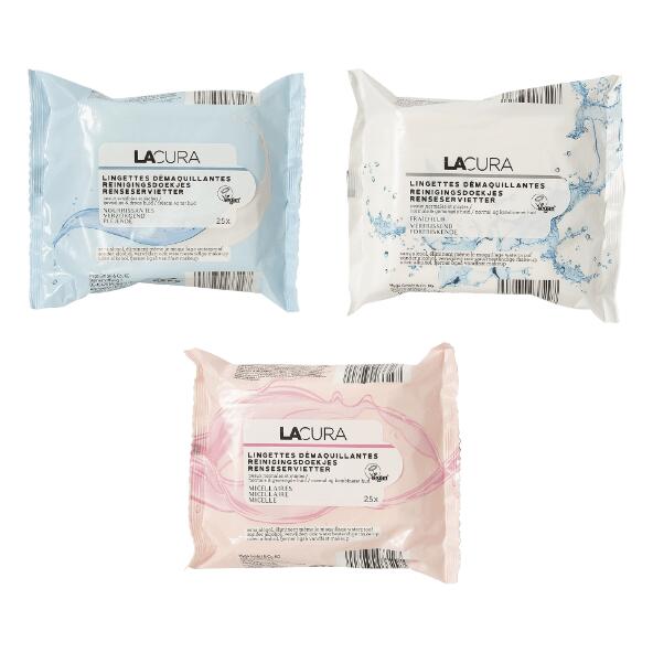 LACURA(R) Lingettes démaquillantes, 25 pcs
