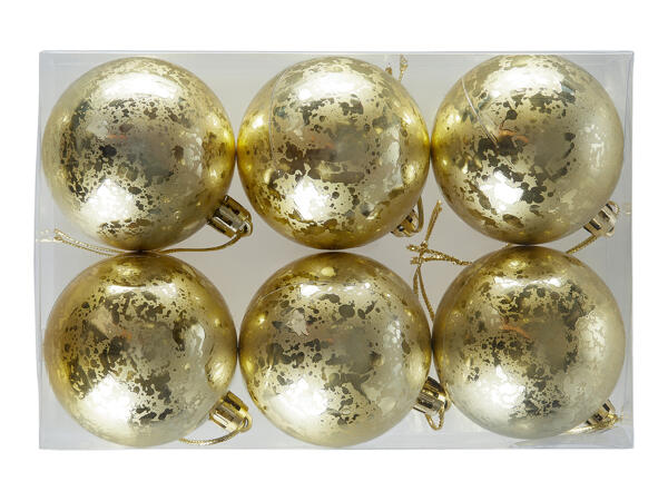 Livarno Home Christmas Baubles - 6 pack