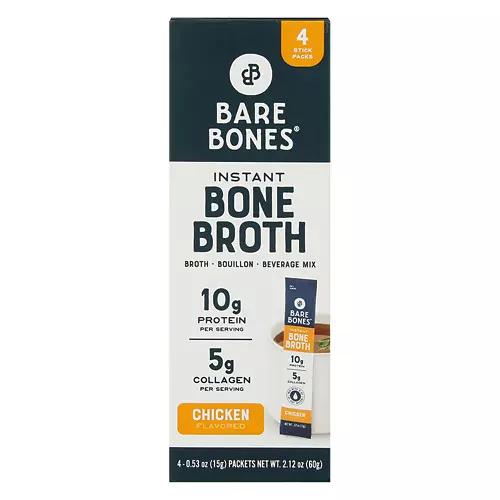 Chicken Flavored Instant Bone Broth Sticks, 4 count