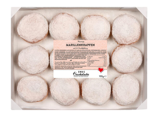 Krapfen mit Marillenfüllung