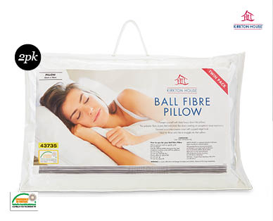 Ball Fibre Pillow 2 Pack