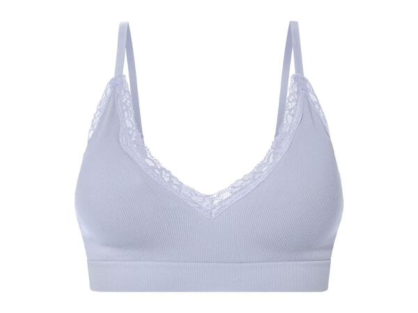 Esmara Ladies' Ribbed Bralette - Blue