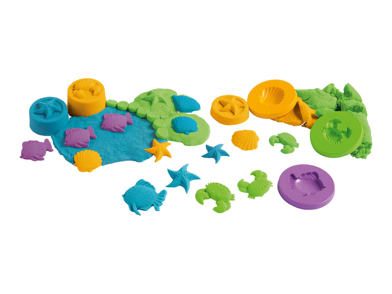 Kinetický písek – 4 kusy