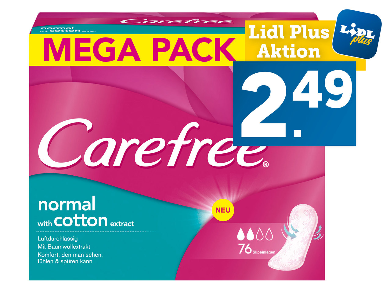 CAREFREE Slipeinlagen Megapack